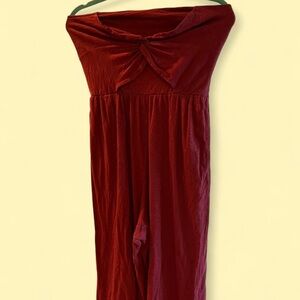 American Eagle Outfitters Red Smocked Top